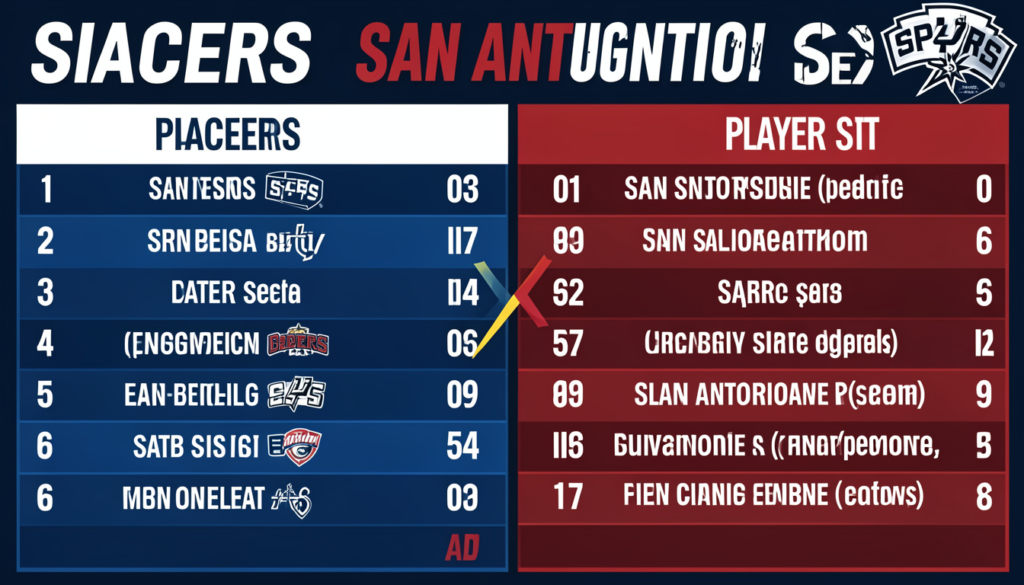 pacers vs san antonio spurs match player stats