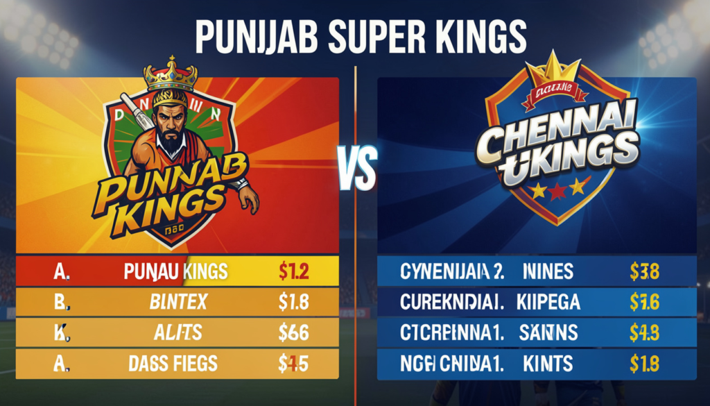 punjab kings vs chennai super kings stats