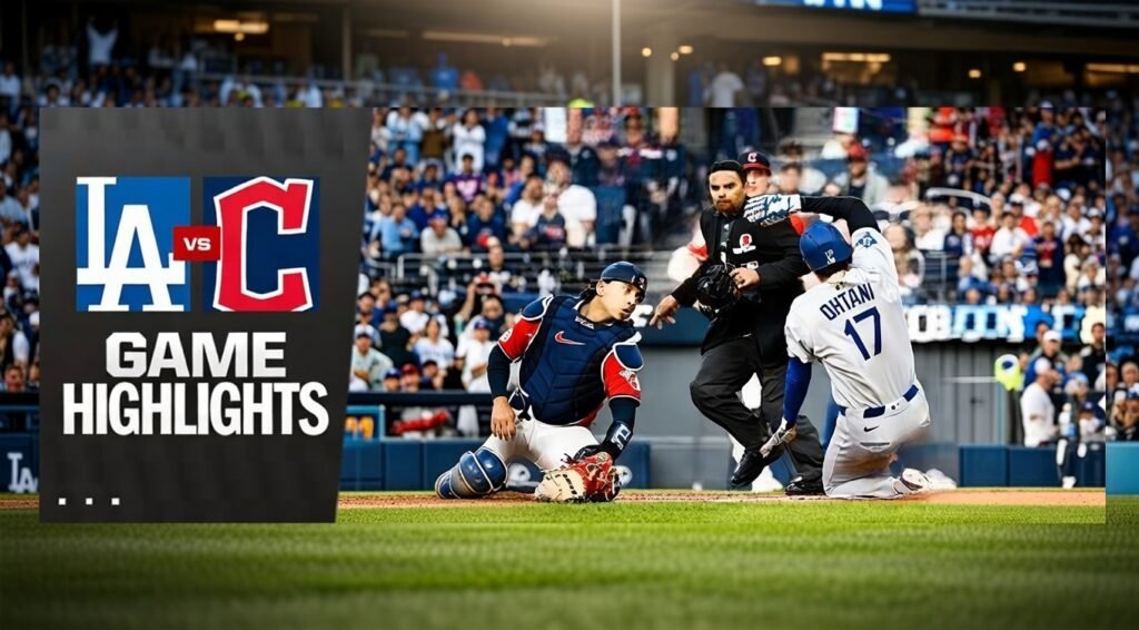 Dodgers vs Cleveland Guardians Match Player Stats