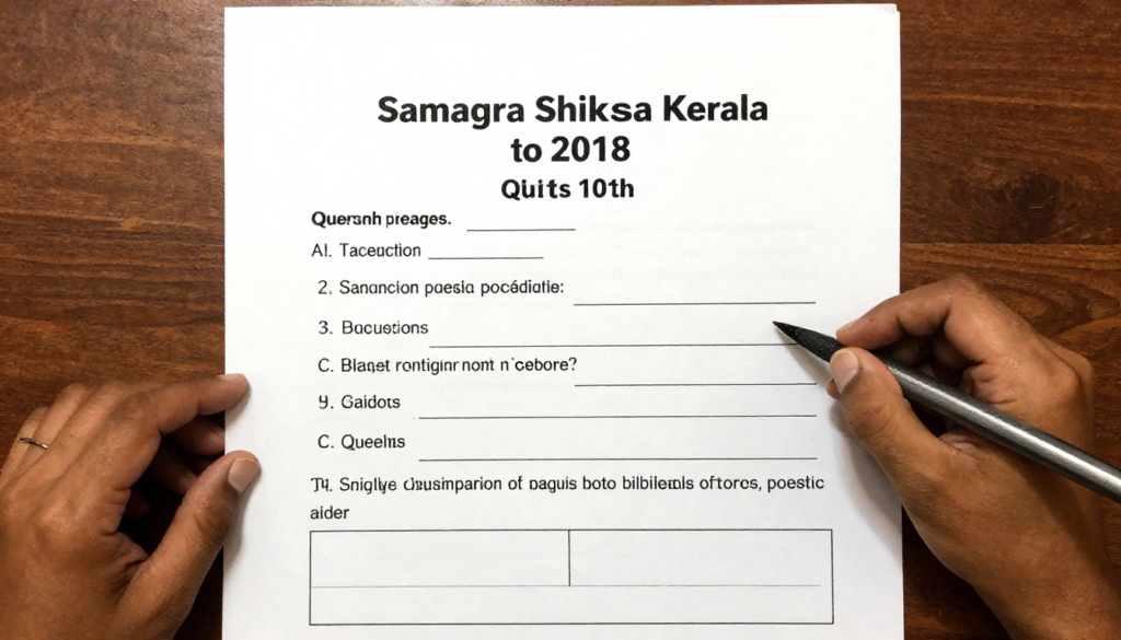 samagra shiksha kerala question paper 2018 10th